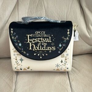 EPCOT Festival of the Holidays Disney parks Loungefly bag NWT